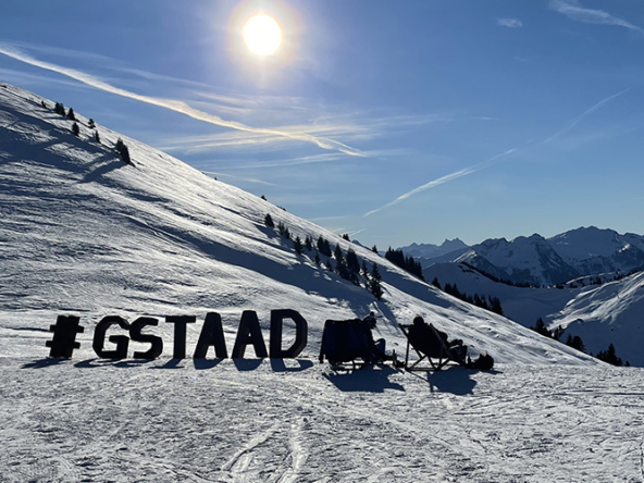 Skiing in Gstaad