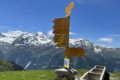 Swiss hiking signs