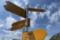 Swiss hiking signs